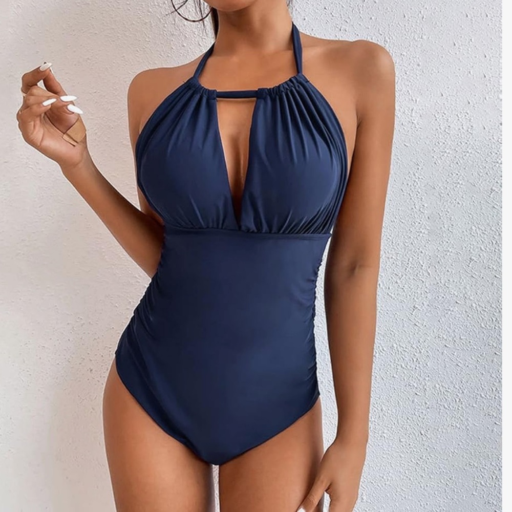 Monokini One Piece Swim Suits Tummy Control High Waisted - Picture 2 of 4